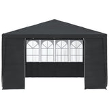 Vidaxl partytent met zijwanden professioneel 90 g m² 4x4 m antraciet