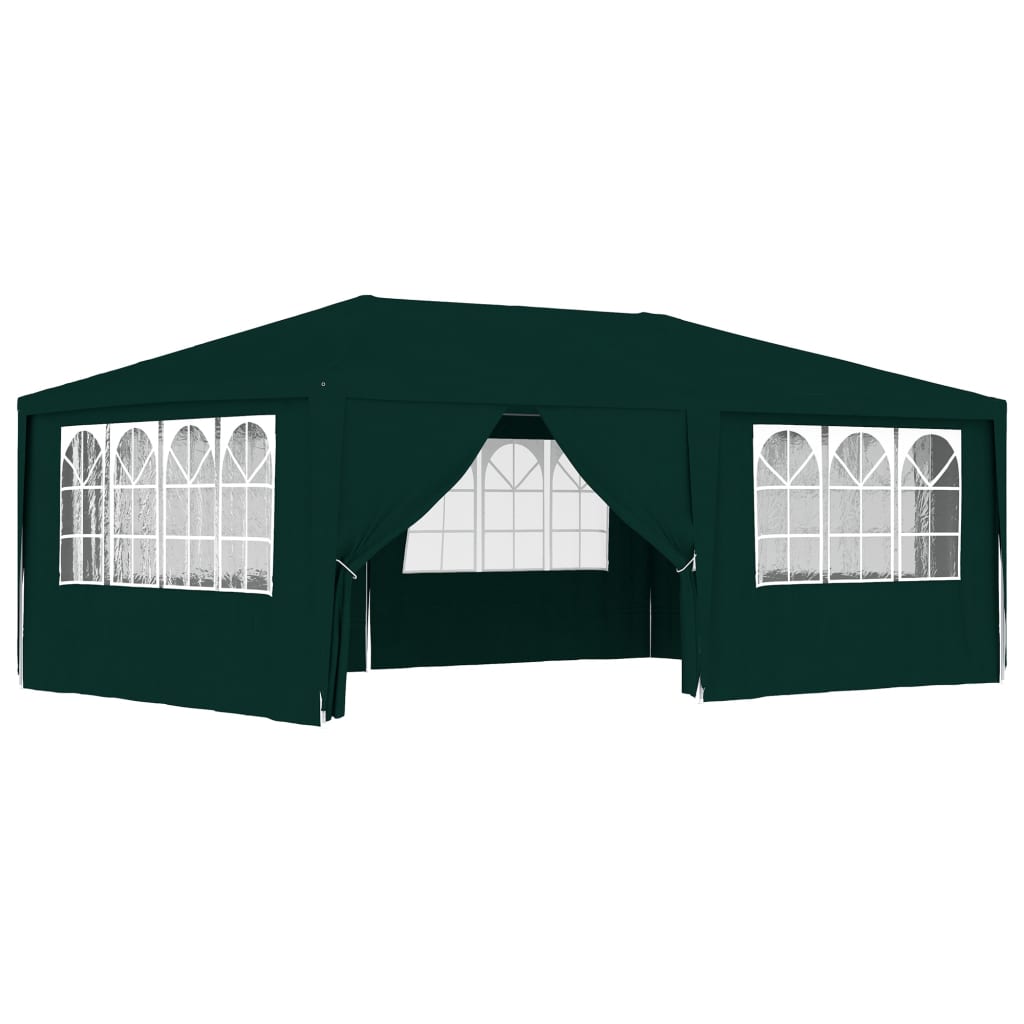 Vidaxl partytent met zijwanden professioneel 90 g m² 4x6 m groen