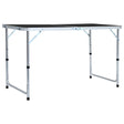 Vidaxl campingtafel inklapbaar 120x60 cm aluminium grijs