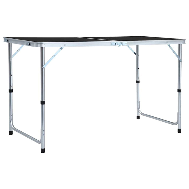 Vidaxl campingtafel inklapbaar 120x60 cm aluminium grijs