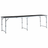 Vidaxl campingtafel inklapbaar 240x60 cm aluminium grijs
