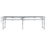 Vidaxl campingtafel inklapbaar 240x60 cm aluminium grijs