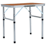 Vidaxl campingtafel inklapbaar 60x45 cm aluminium