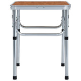 Vidaxl campingtafel inklapbaar 60x45 cm aluminium