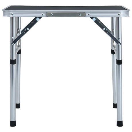 Vidaxl campingtafel inklapbaar 60x45 cm aluminium grijs