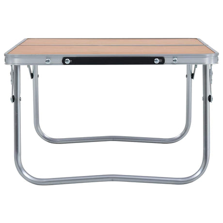 Vidaxl campingtafel inklapbaar 60x40 cm aluminium bruin