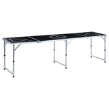 Vidaxl bierpongtafel inklapbaar 240 cm zwart