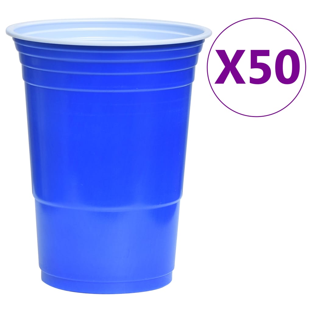 Vidaxl Bier -Pong -Tabellen eingestellt 0,5 l Kunststoff