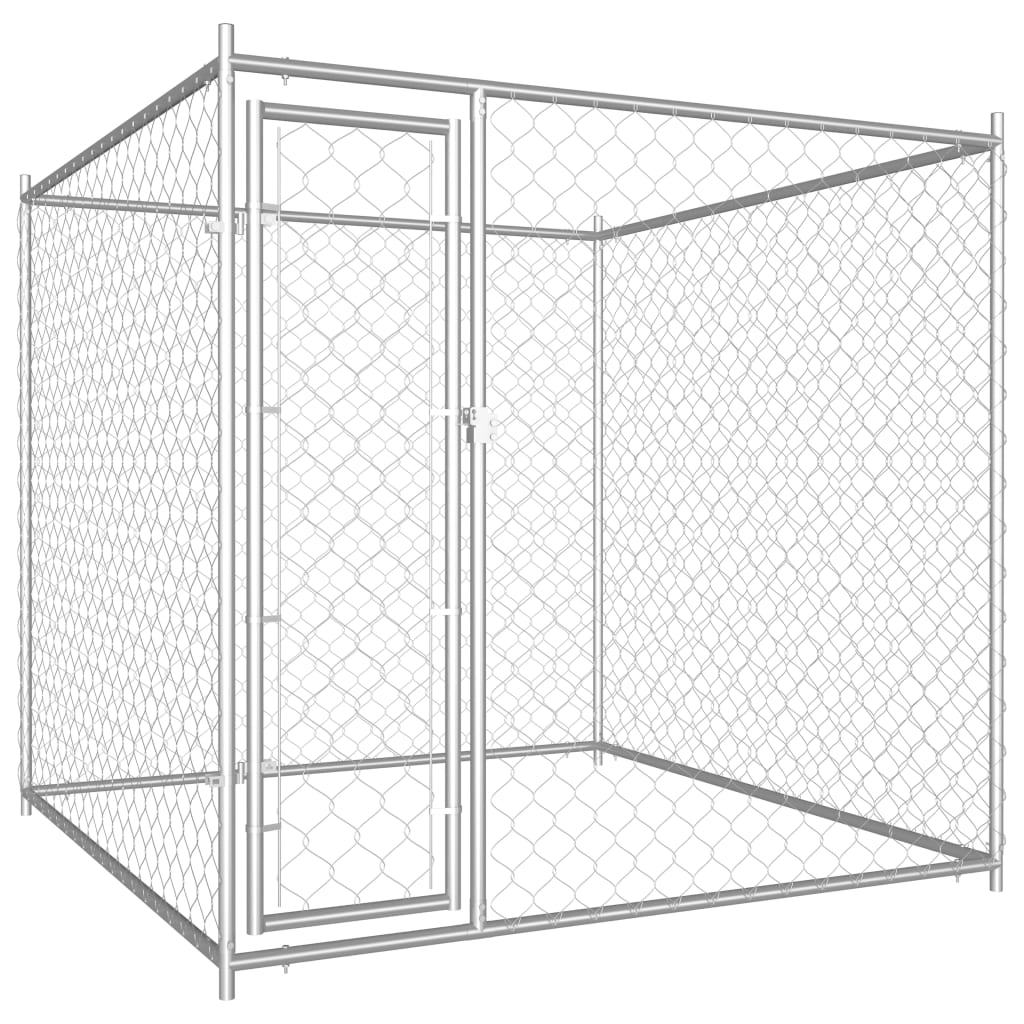 VidaXL Hondenkennel voor buiten 193x193x185 cm