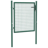Vidaxl hekpoort staal 100x75 cm groen