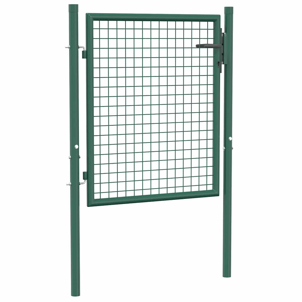 Vidaxl port 100x75 cm steel green