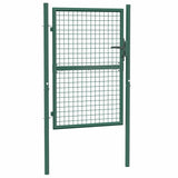 Vidaxl hekpoort staal 100x125 cm groen