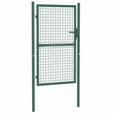 Vidaxl hekpoort staal 100x150 cm groen