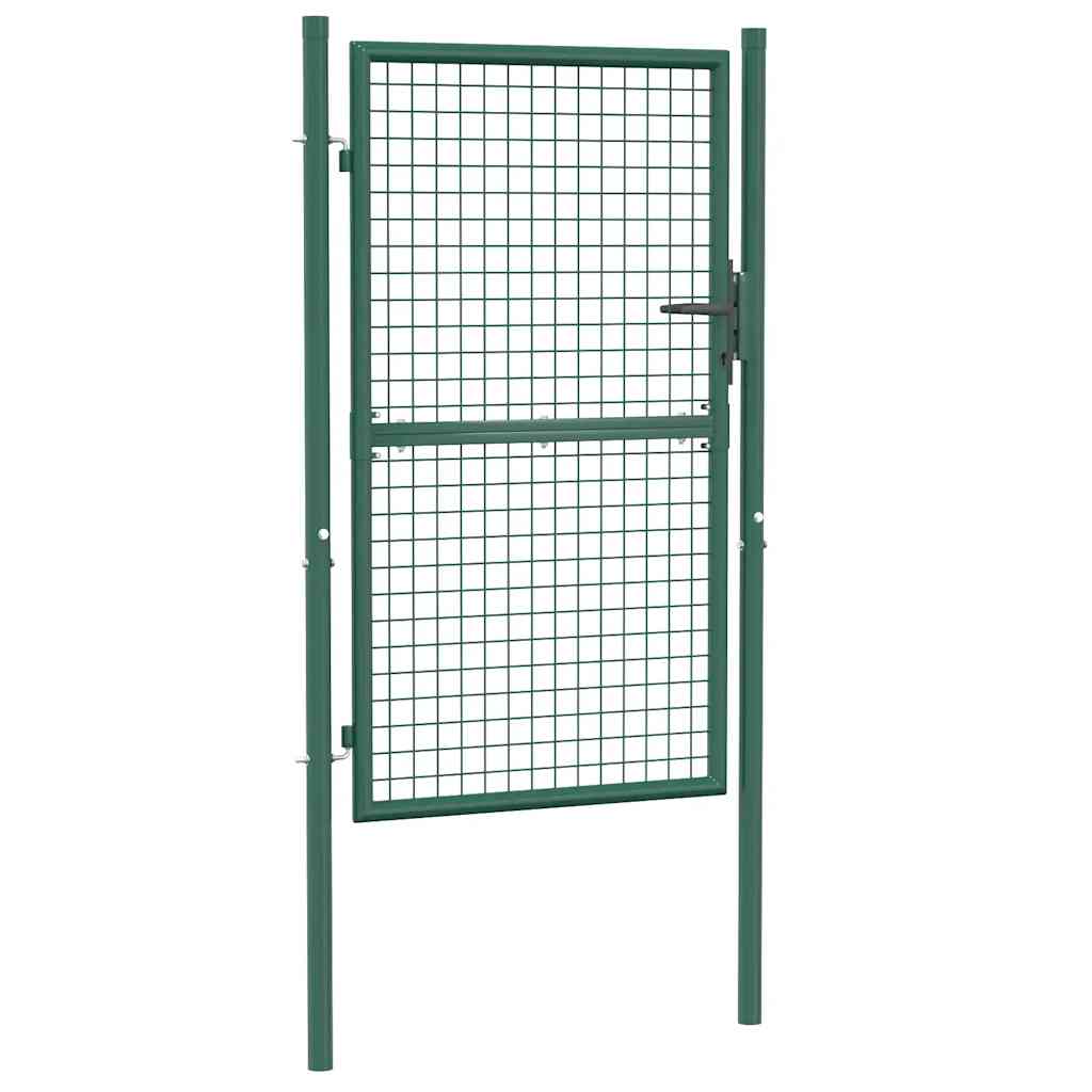 Vidaxl port 100x150 cm steel green