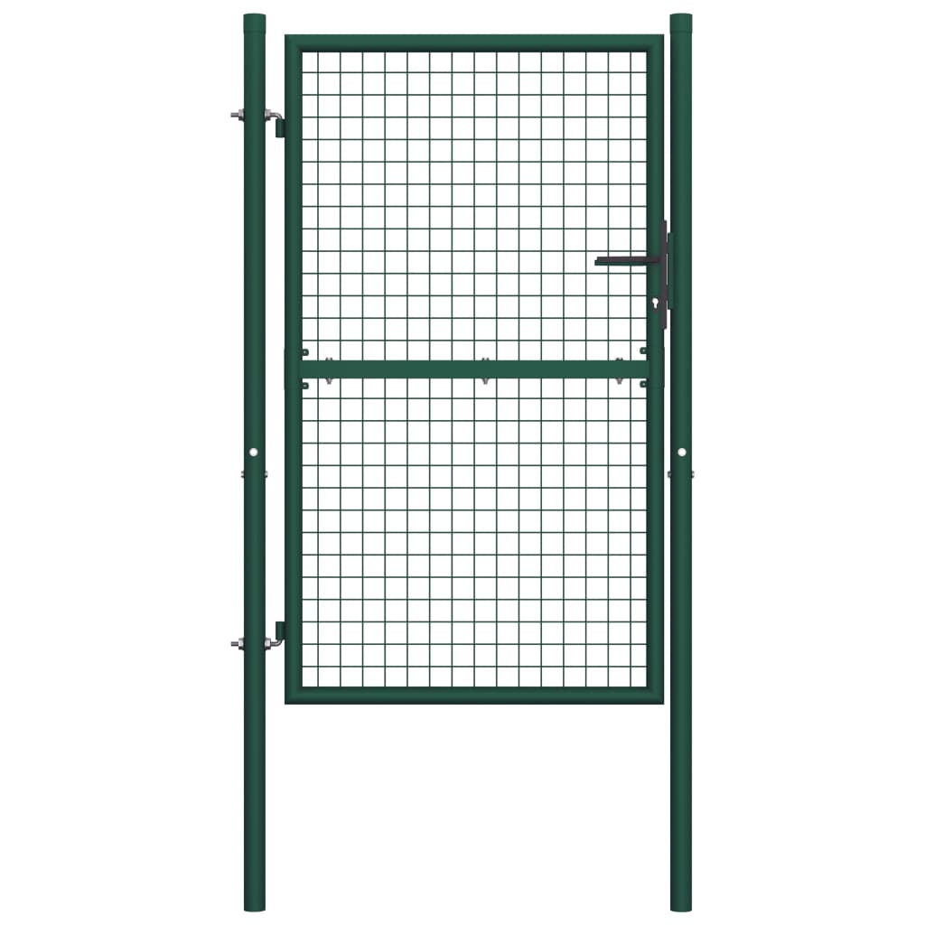 Vidaxl port 100x200 cm steel green