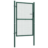 Vidaxl port 100x200 cm steel green