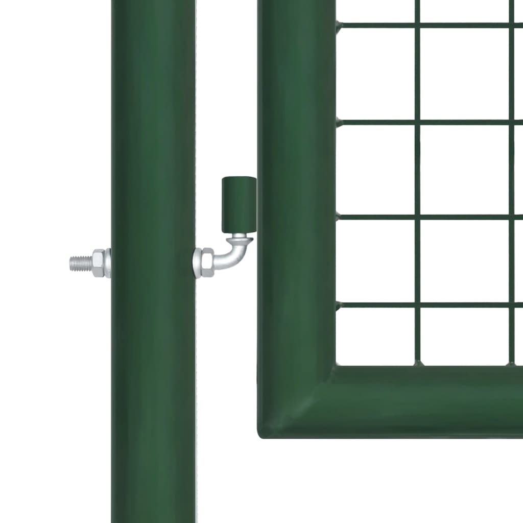 Vidaxl Gaaspoort 390x75 cm en acier vert