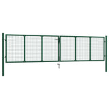 Vidaxl Gaaspoort 390x100 cm en acier vert