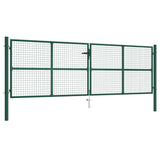 Vidaxl Gaaspoort 390x125 cm steel green