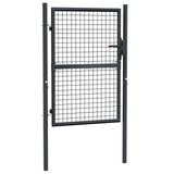 Vidaxl Gaaspoort 100x175 cm galvanized steel gray