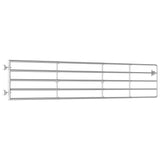 Vidaxl port with 5 rods (150-400) x90 cm steel silver colored