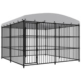 Vidaxl dog kennel for outside with roof 300x300x210 cm