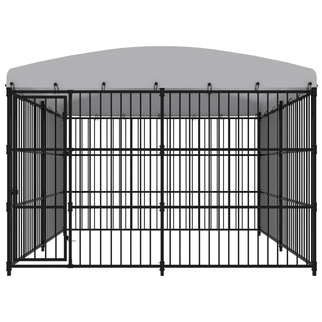 Vidaxl dog kennel for outside with roof 300x300x210 cm