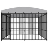 Vidaxl dog kennel for outside with roof 300x300x210 cm