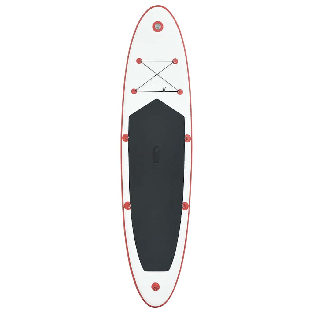 Vidaxl Stand Up Paddleboard Set Rosso e bianco gonfiabile