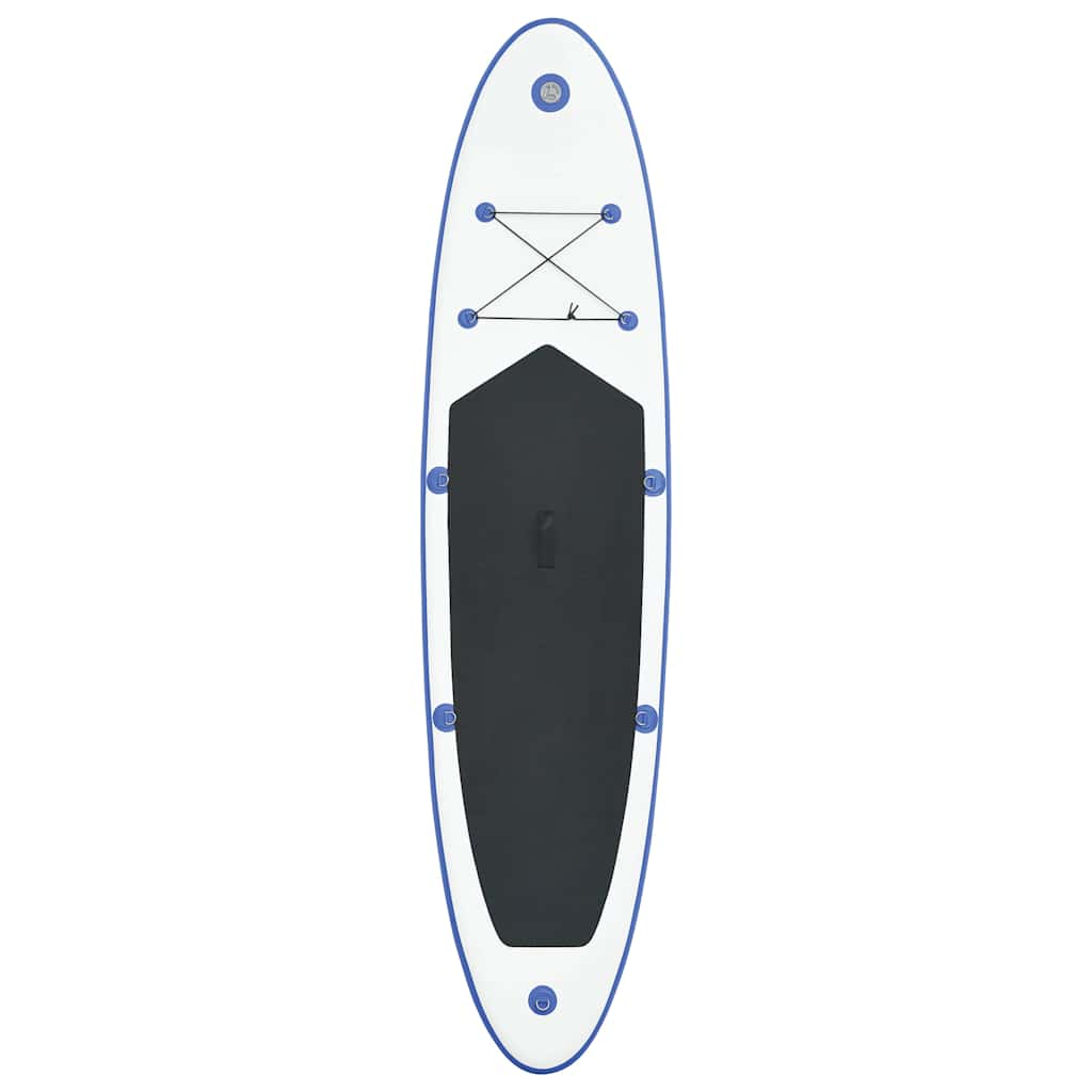 Vidaxl Stand Up Paddleboard Set blu gonfiabile e bianco