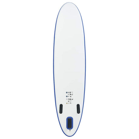 Vidaxl stand up paddleboardset opblaasbaar blauw en wit