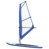 Vidaxl stand-up paddleboard gonflable avec set à voile bleu et blanc