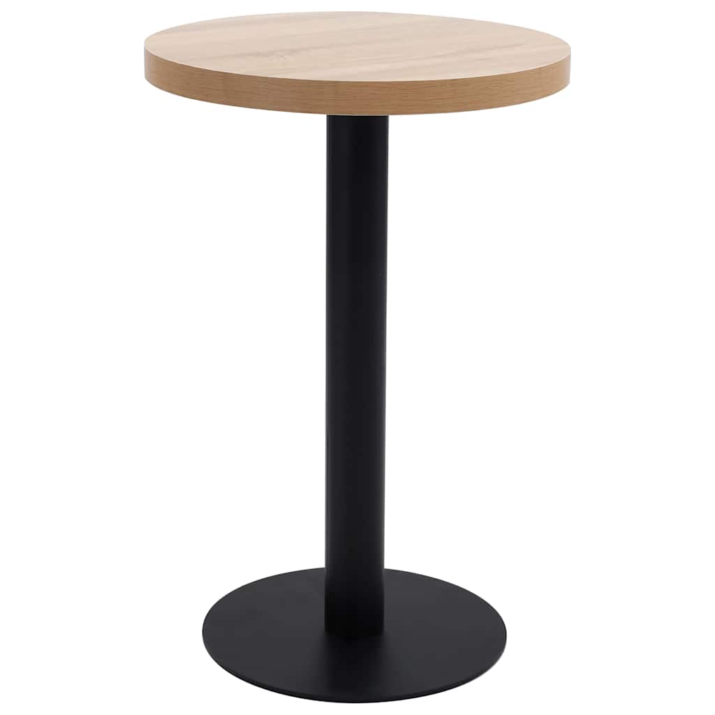 Vidaxl bistrotafel 50 cm mdf lichtbruin