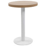Vidaxl bistrotafel 60 cm mdf lichtbruin