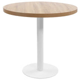 Vidaxl bistrotafel 80 cm mdf lichtbruin