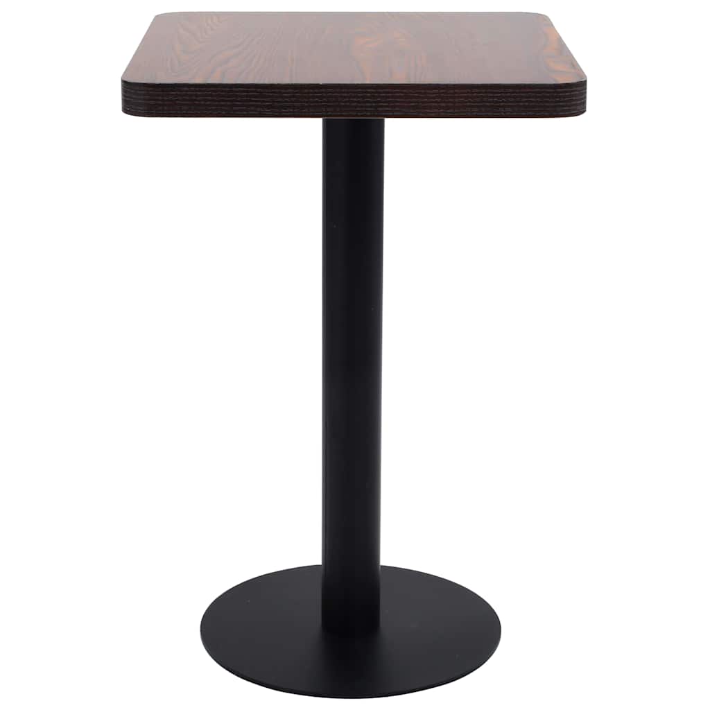 Vidaxl bistrotafel 50x50 cm mdf donkerbruin