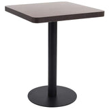 Vidaxl bistrotafel 60x60 cm mdf donkerbruin