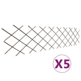 Vidaxl Garden Slat Works 5 ST 180X60 cm Willow Wood