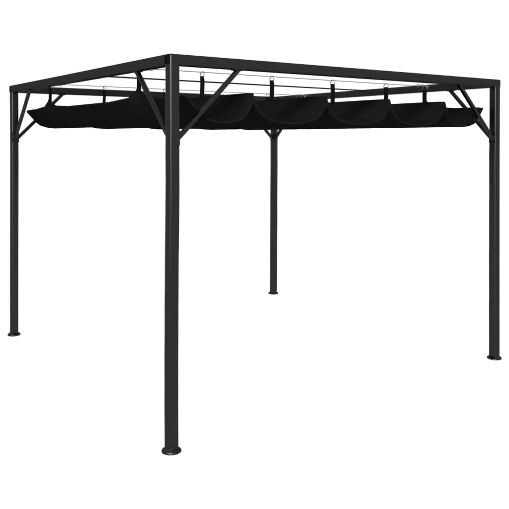 Vidaxl Garden Practor with extendable roof 3x3 m anthracite