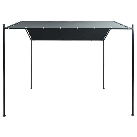 Vidaxl prieel 3x3 m staal antraciet