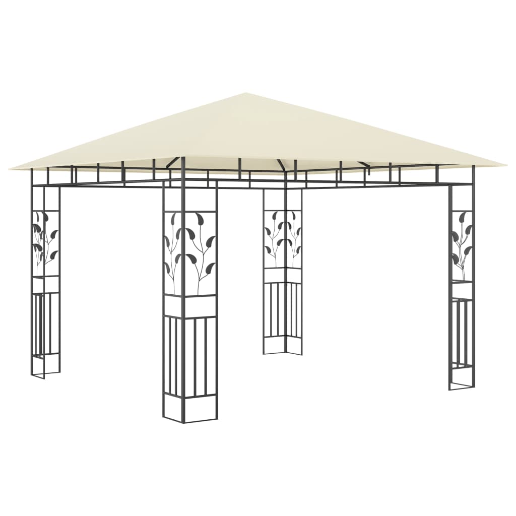 Vidaxl arbor with mosquito net 180 g m² 3x3x2.73 m cream