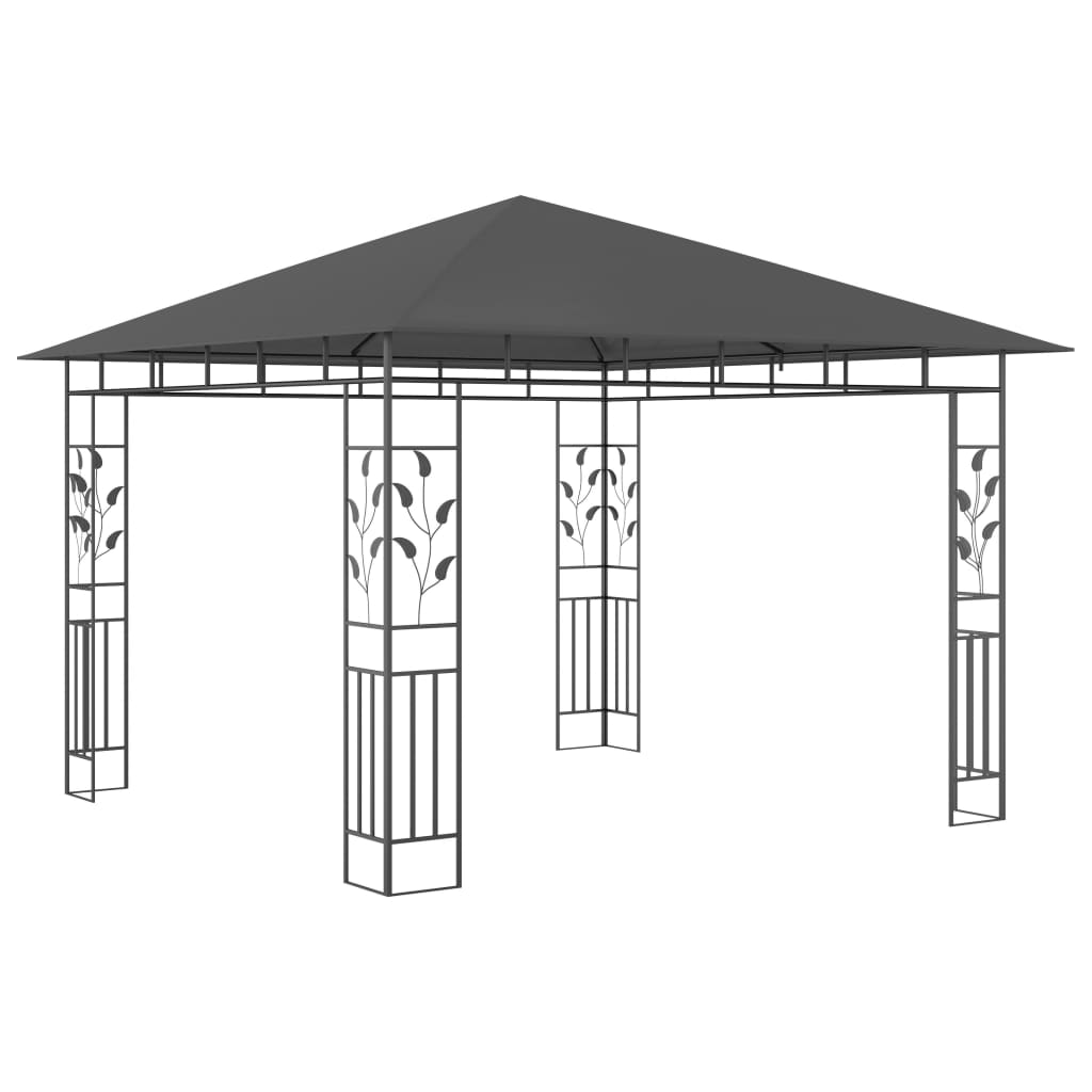 Vidaxl Arbor z netto komarów 180 g m² 3x3x2,73 m antracyt