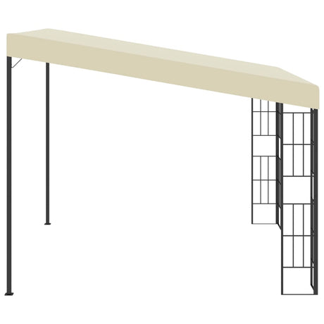 Vidaxl wandprieel 3x3 m stof crèmekleurig