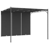 Vidaxl Garden Practice avec rideau latéral 3x3x2.25 M anthracite