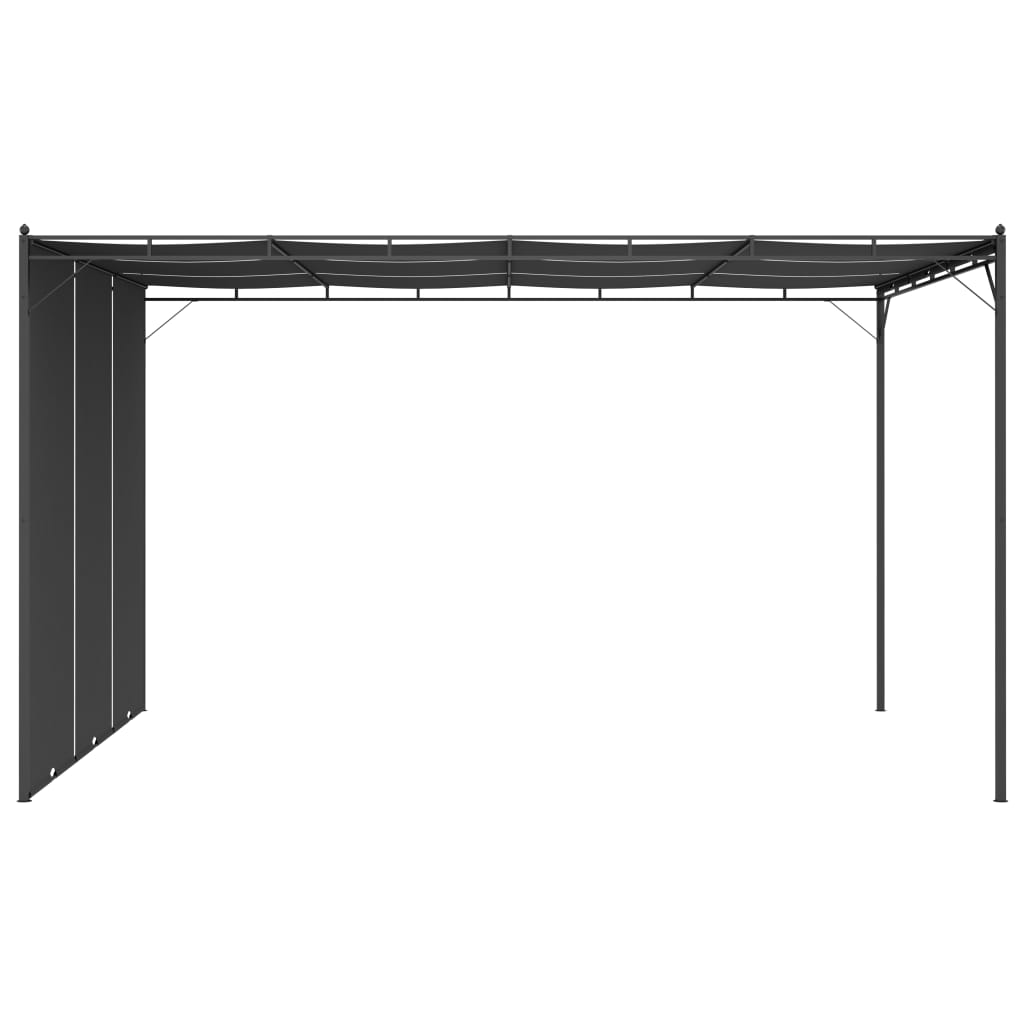 Vidaxl Garden Practor with side curtain 4x3x2.25 m anthracite