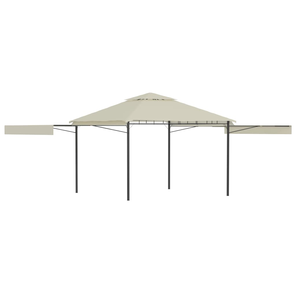 Arbor Vidaxl con techos extensibles 180 g m² 3x3x2.75 m Cream