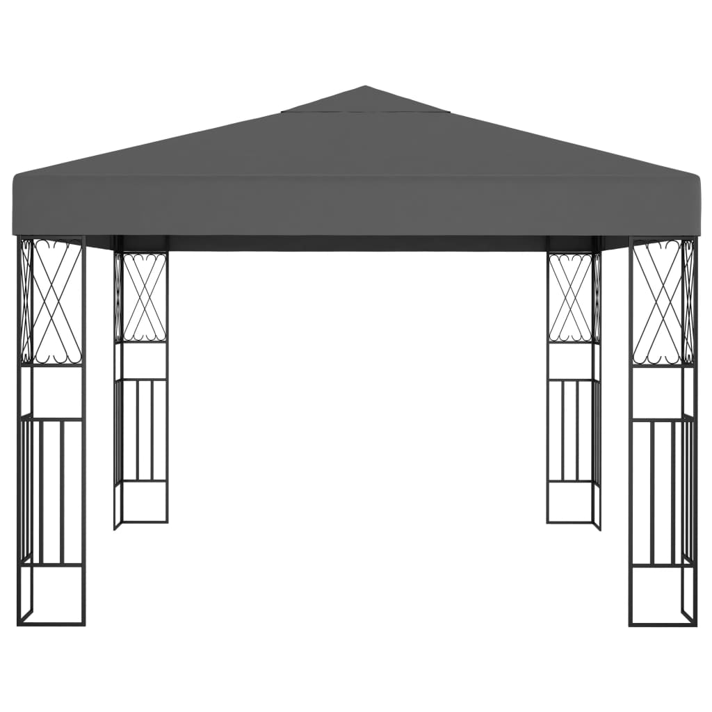 Vidaxl arbor 3x3 m antracyt pyłu