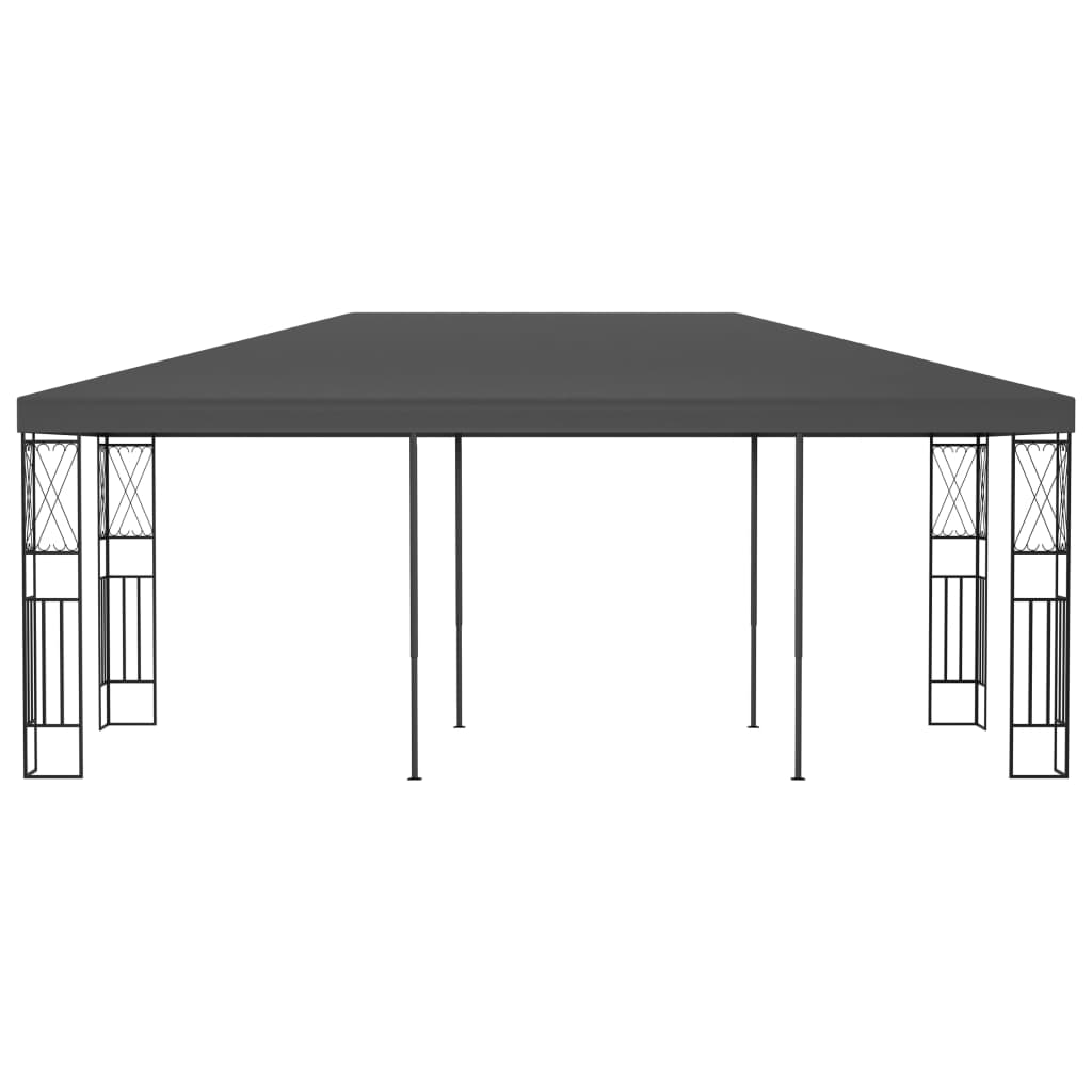 Vidaxl arbor 3x6 m prah antracita