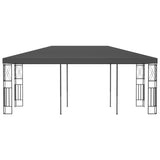 Vidaxl arbor 3x6 m prah antracita