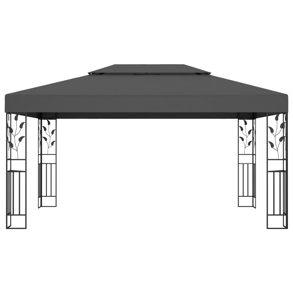 Vidaxl Arbor con doppio tetto 3x4 m antracite